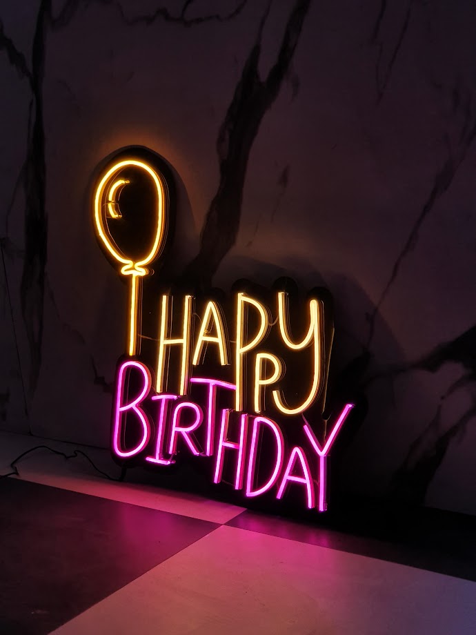 Happy Birthday Neon Sign