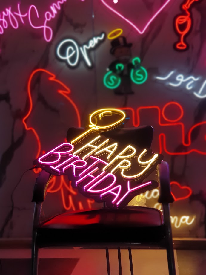 Happy Birthday Neon Sign