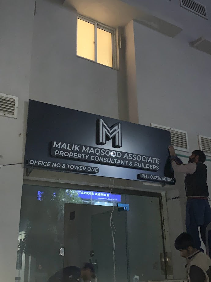 3D Acrylic Signage, Back Lit Boards, Flex Boards, Front Lit Boards,