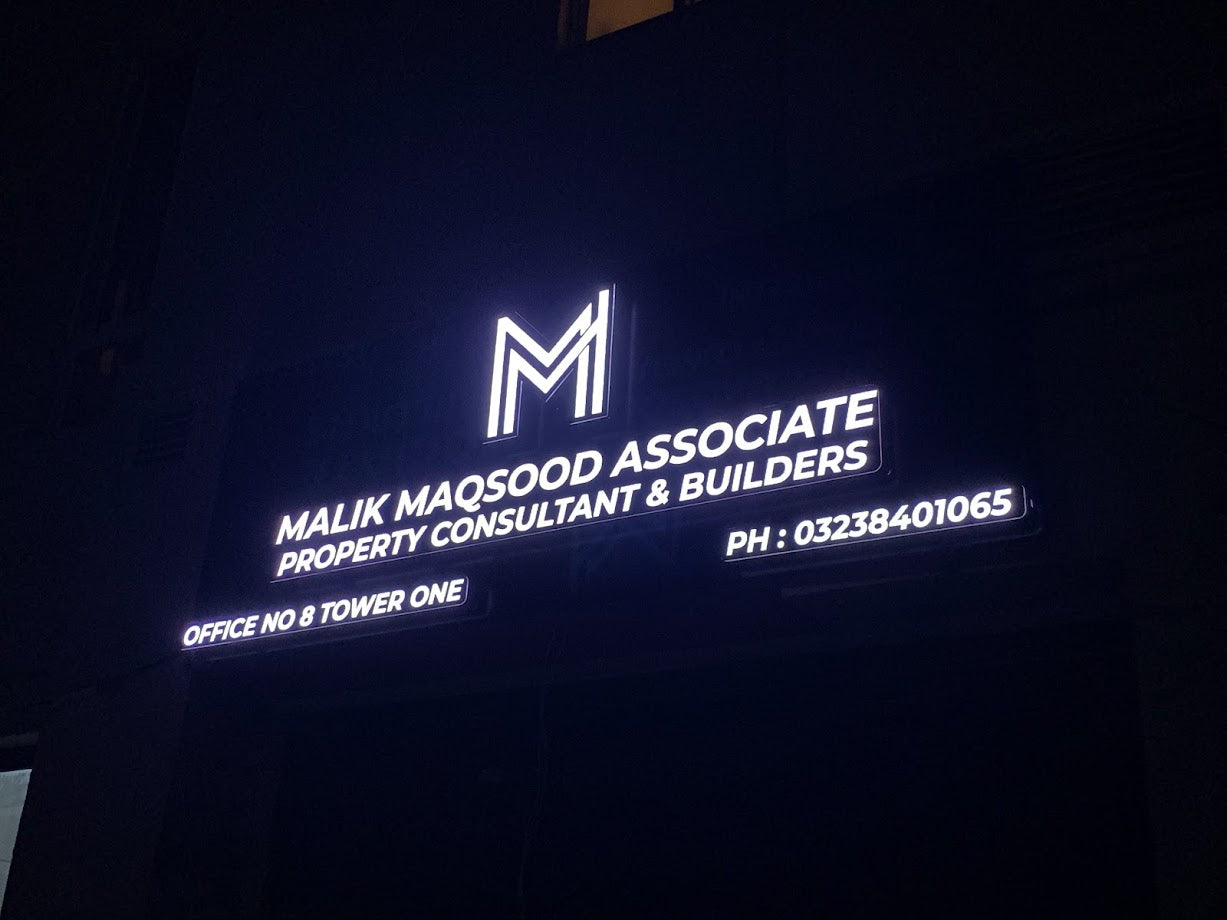 3D Acrylic Signage, Back Lit Boards, Flex Boards, Front Lit Boards,